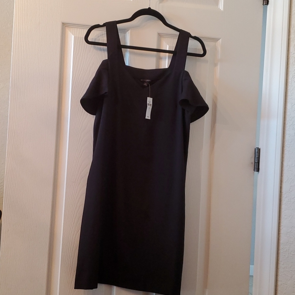 Banana Republic Cold Shoulder Black Dress